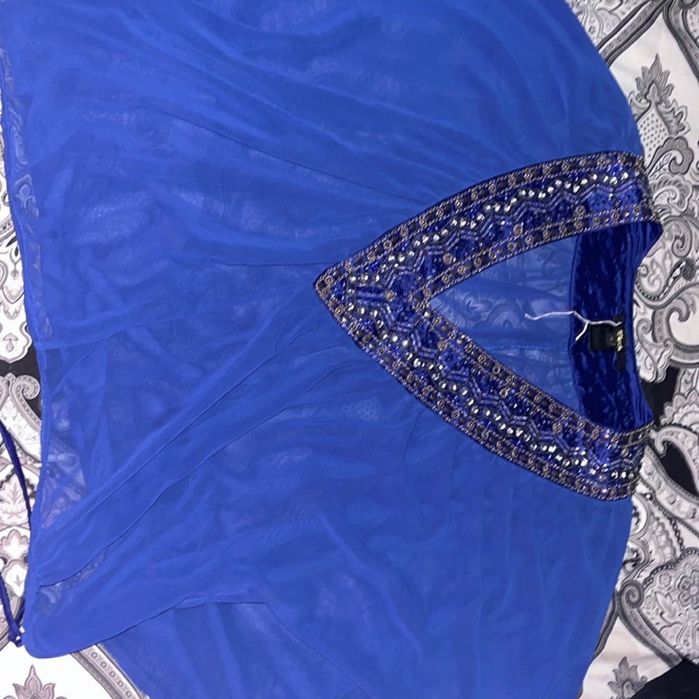 Black label sheer blouse